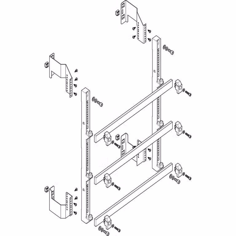Modulo barra collettrice ABN piatto 2FB/5RE 185 mm con CU 30x10 mm, a 3 poli, EBM 150 mm MFSC25963