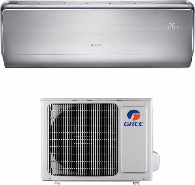 Condizionatore Split Gree U-Crown 12000 Btu GWH12UB-K6DNA4A Colore Argento con Wi-Fi Integrato e Controllo via App Classe Energetica A++