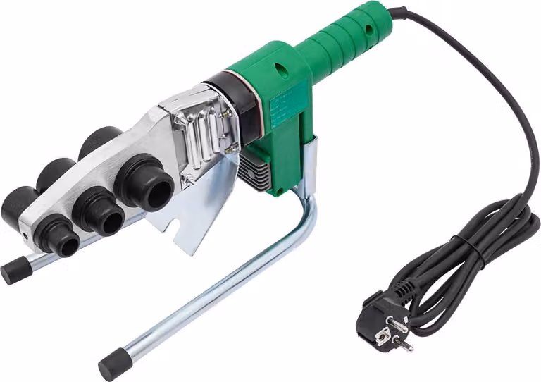Saldatrice per tubi dell'acqua - Modello 32 - Spina UE 220 V CA - Regolabile da 25 a 385 °C - Display a LED - Nero
