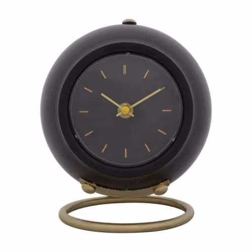 Orologi OROLOGIO DA TAVOLO BALL NERO CM 16X13X19 Mauro Ferretti
