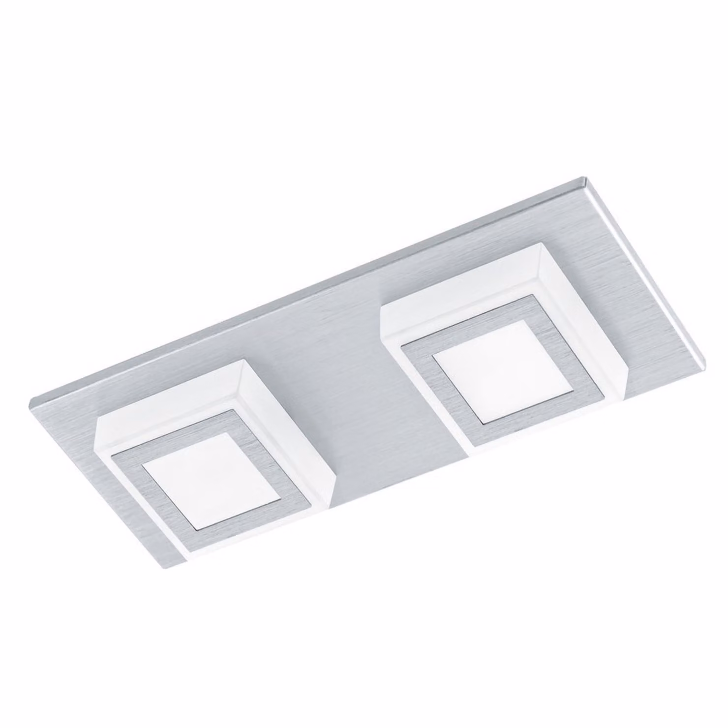 Eglo 94506 Masiano LED parete e soffitto 2 x 33 W alluminio spazzolato