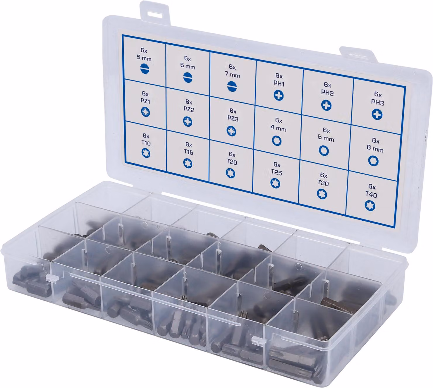 Assortimento di punte, 108 pezzi