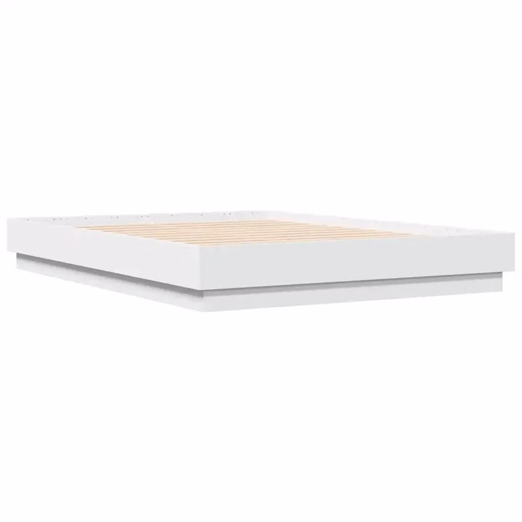 vidaXL Giroletto Bianco in Legno con Doghe Rigide L/P: 120 x 200 cm – 2