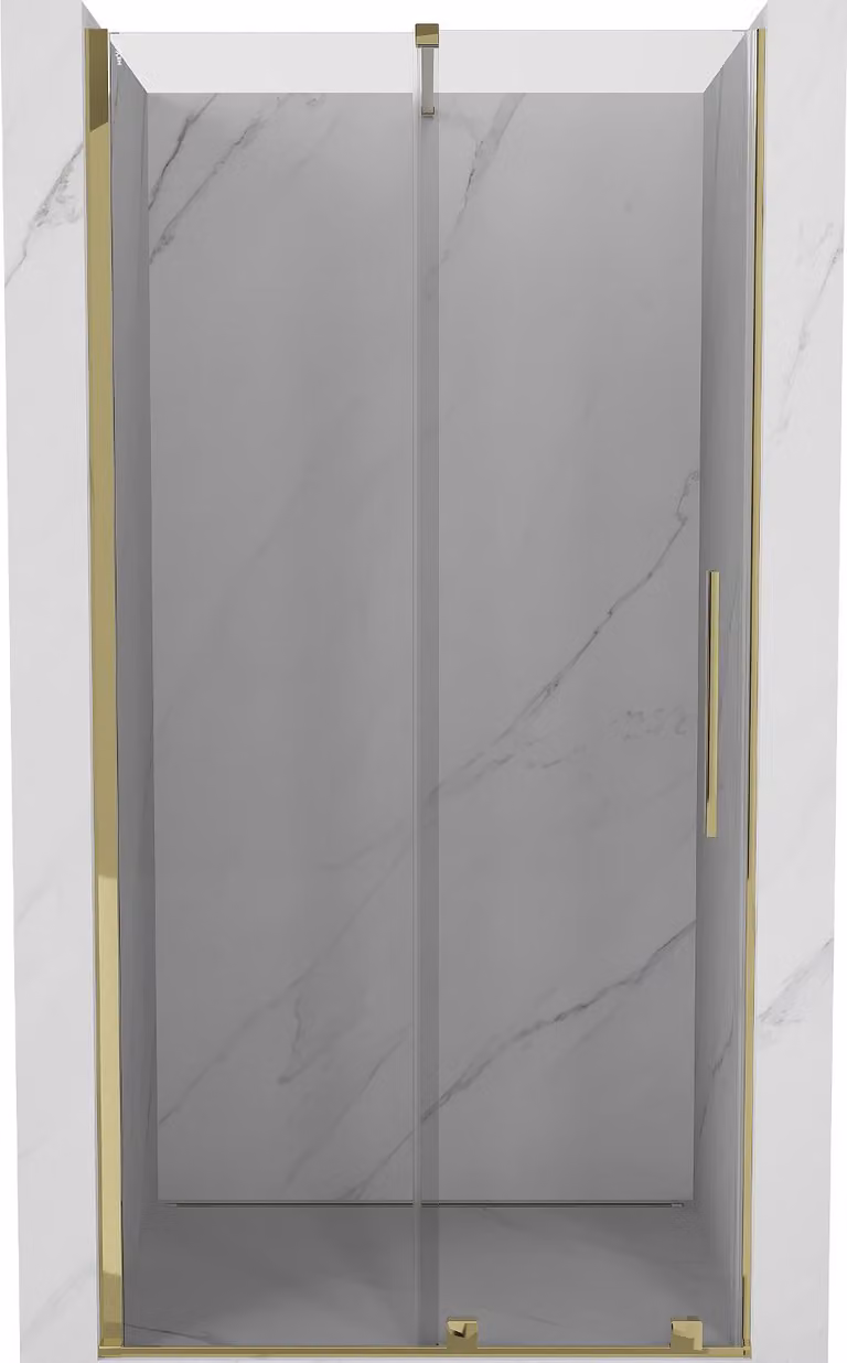 Mexen Velar porte doccia scorrevoli 120 cm, trasparente, oro - 871-120-000-01-50