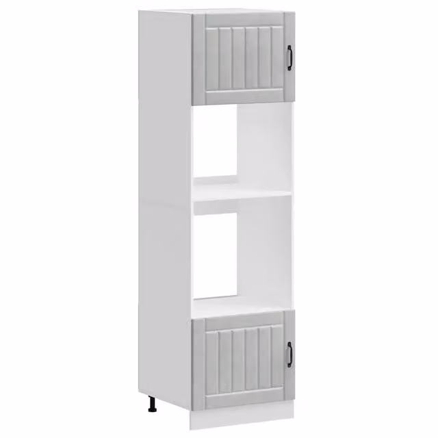 Pensile da cucina | Armadi Forno 2 pz Lucca Grigio Cemento in Legno Multistrato