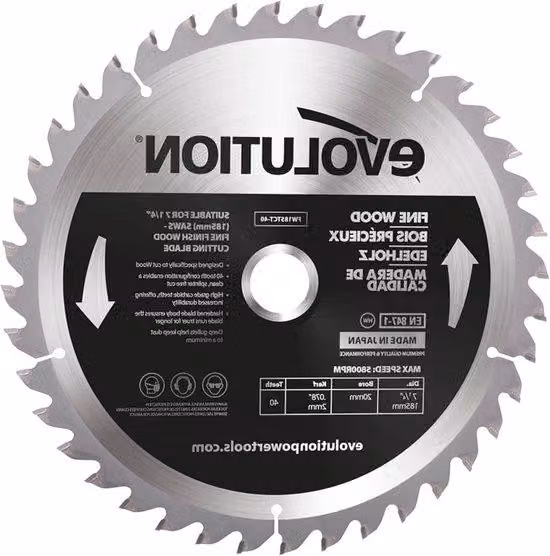Lama TCT per seghe circolari manuali - 185 mm con elevata velocità di taglio