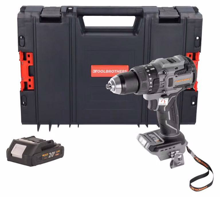 Avvitatore a percussione a batteria Procraft Industrial CD20B-BB 20 V 150 Nm Brushless + 1 batteria da 2,0 Ah + valigetta RHINO - senza caricabatterie