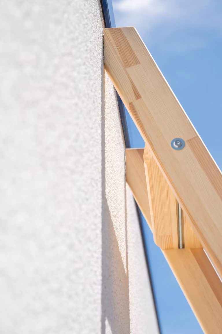 Scaletta in legno con traversa 12 gradini