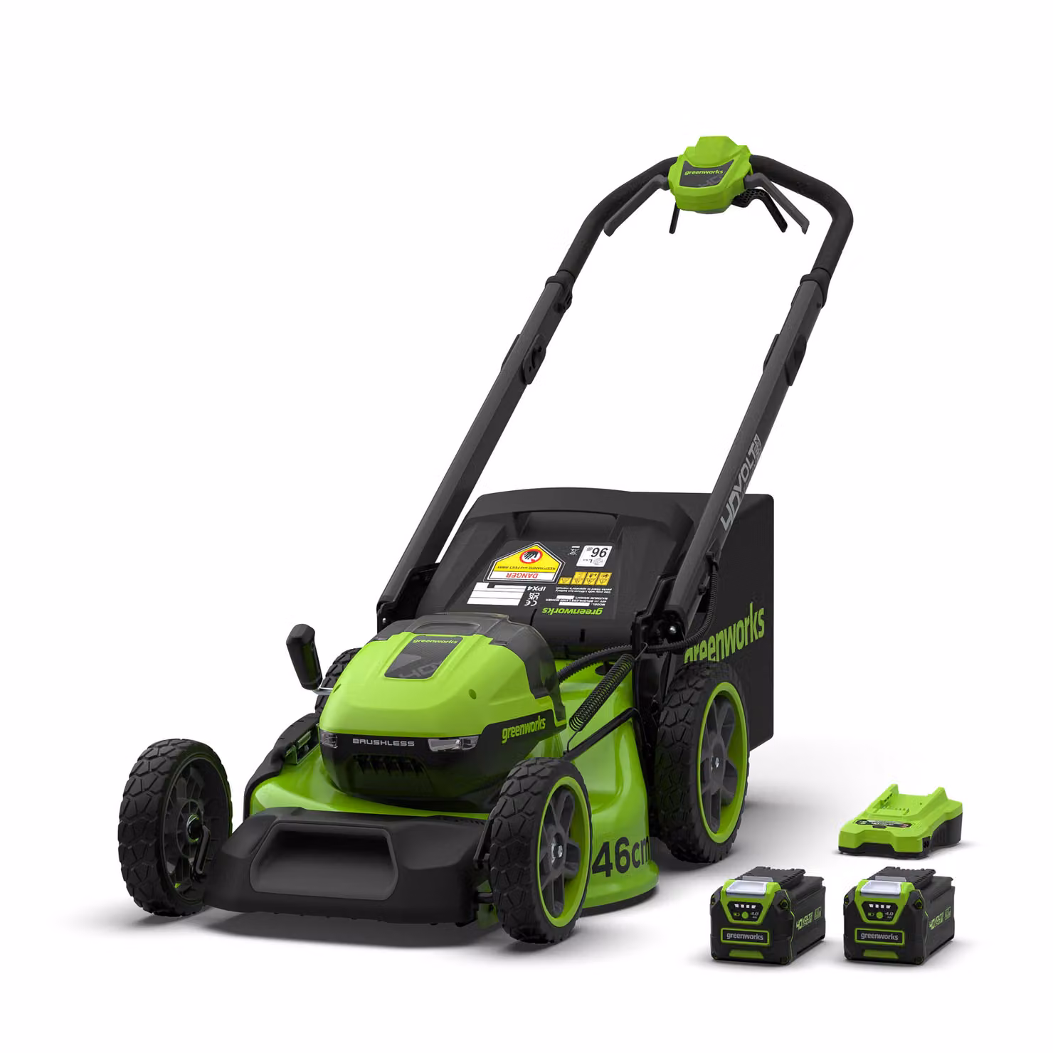 Greenworks 40V Rasaerba 46cm Semovente Gen. II - 2x Batterie 4Ah
