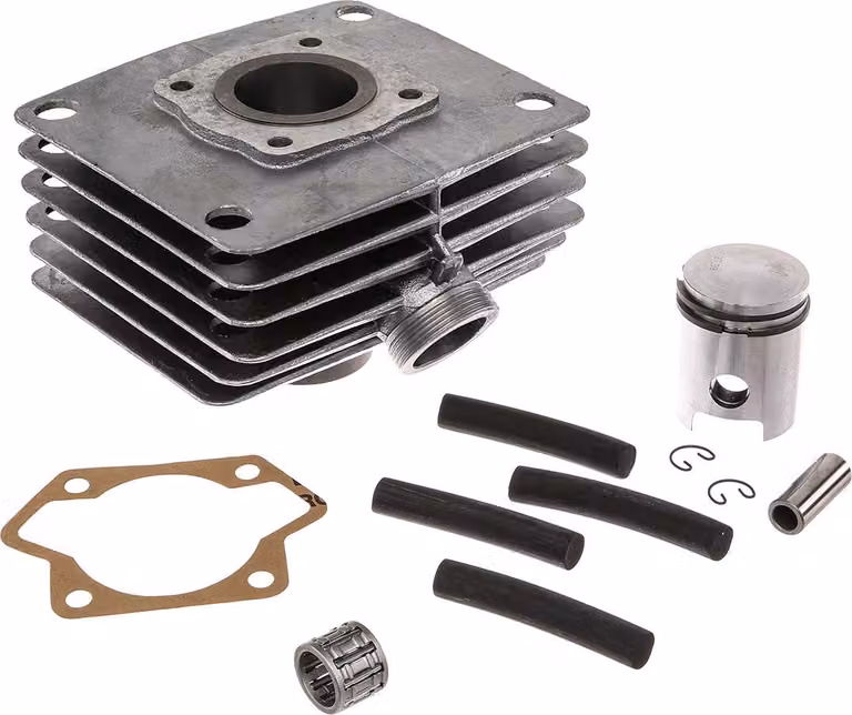 Set: cilindro + pistone + cuscinetto ad ago, 50cc, 60km/h - per Simson S51, KR51/2 Schwalbe, SR50