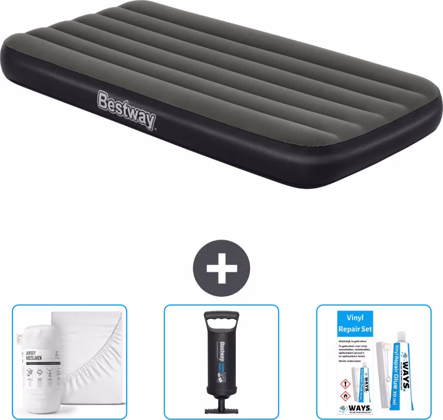 Materasso gonfiabile Bestway - 1 persona - 99 x 188 x 28 cm - Blu - Accessori inclusi