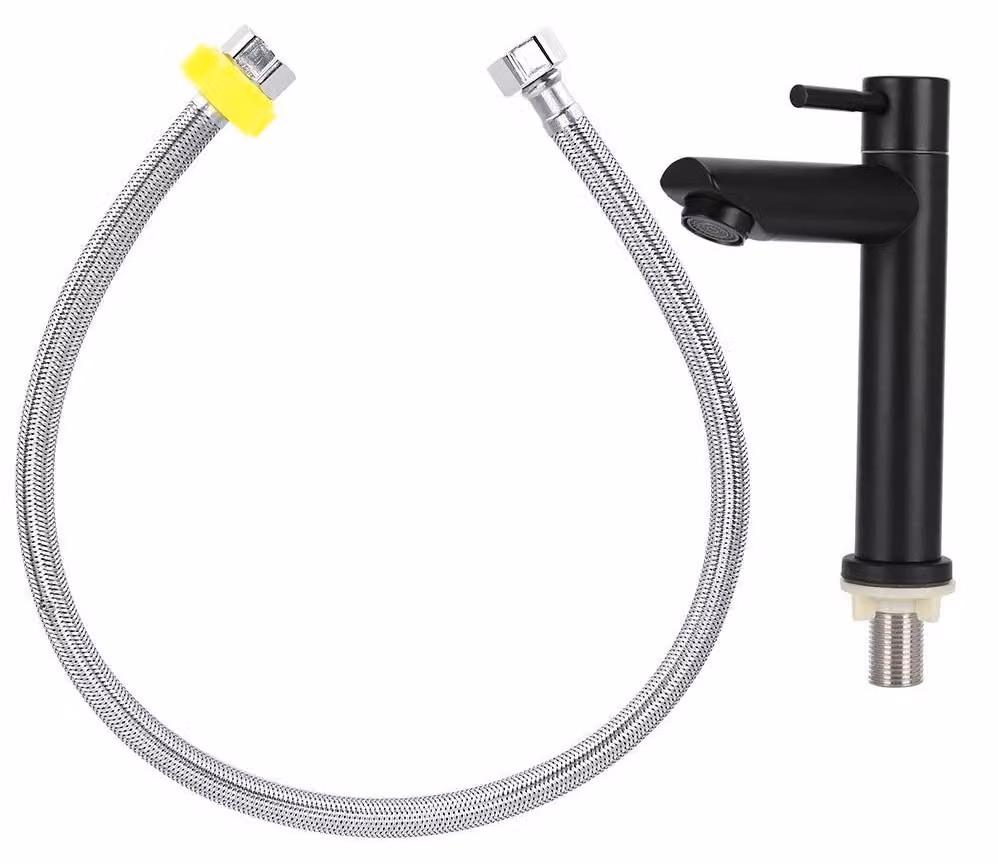 Miscelatore per lavabo: design elegante, miscelatore monocomando, rubinetto per acqua fredda, accessori per il bagno, alta qualità, design resistente, rubinetto