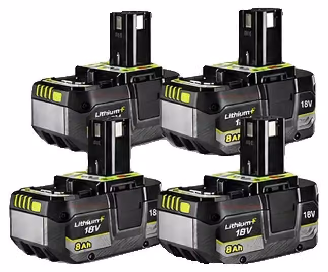 Batterie ricaricabili, capacità di 8000 mAh, compatibili con diversi modelli, confezione da 4 pezzi da 8000 mAh