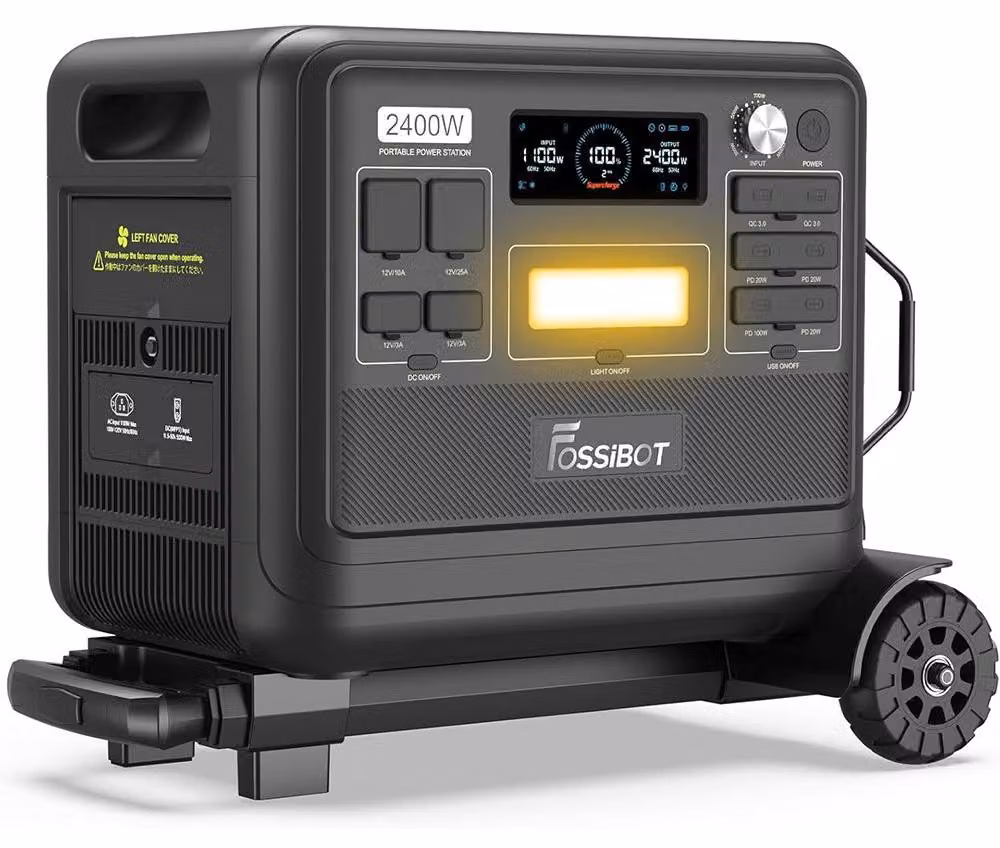 Centralina di alimentazione solare - Generatore portatile - Power bank - Alimentazione di emergenza - Capacità: 2048 Wh