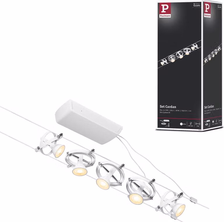 Sistema di cavi Paulmann CorDuo Set di base cardanico
