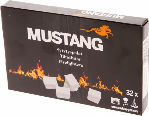 Mustang 32 Stück Kohleanzünder Grillanzünder Bbq Anzünder Firelighters