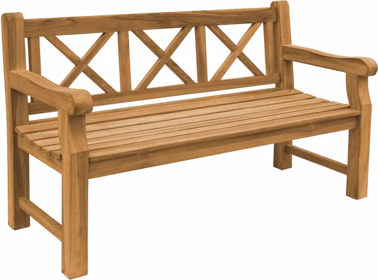 Teak Friesenbank Extra Stark Märstak 150cm Massivholz Wetterfest
