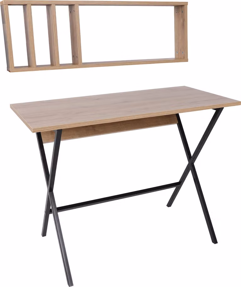 Skye Decor, Oslo, scrivania, rovere, 100% pannelli truciolari rivestiti in melamina, 100 x 74 x 50 cm