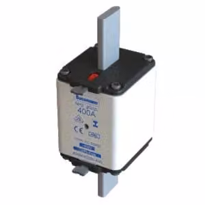 Inserto fusibile Eaton, bassa tensione, 355 A, CA 400 V, 120 kA, NH2, gL/gG, IEC, doppio indicatore di stato, linguetta isolata 355NHG2BI-400