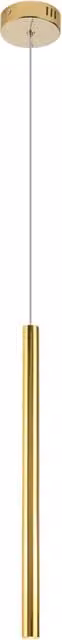 Lampada a sospensione spot Organic Maxlight in ottone color oro con luce LED warm white
