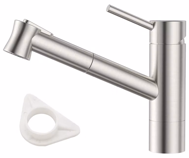 Rubinetto da cucina con doccetta estraibile, alta pressione, girevole a 120°