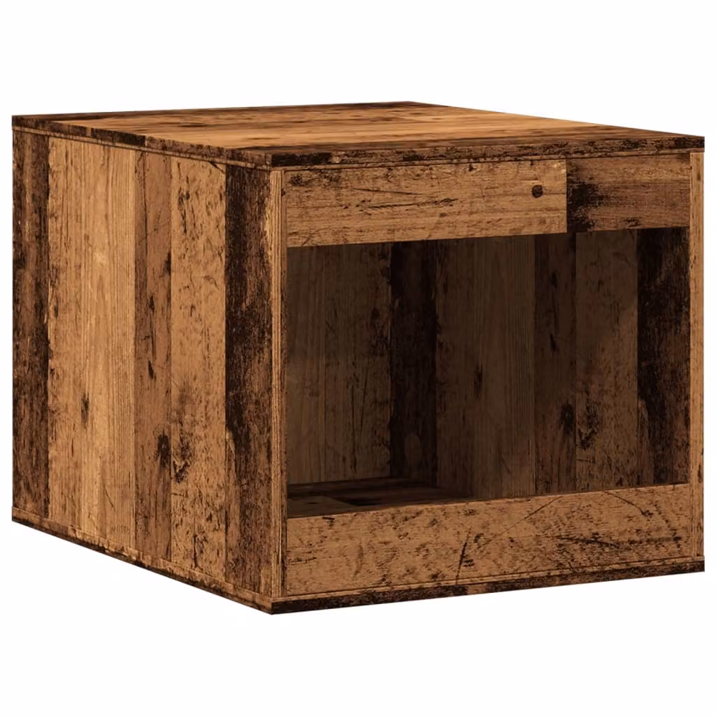 Recinto Lettiera Gatti Legno Vecchio 47x59x42 cm in Truciolato
