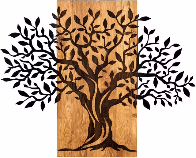 Albero decorazione da parete 72x58 cm
