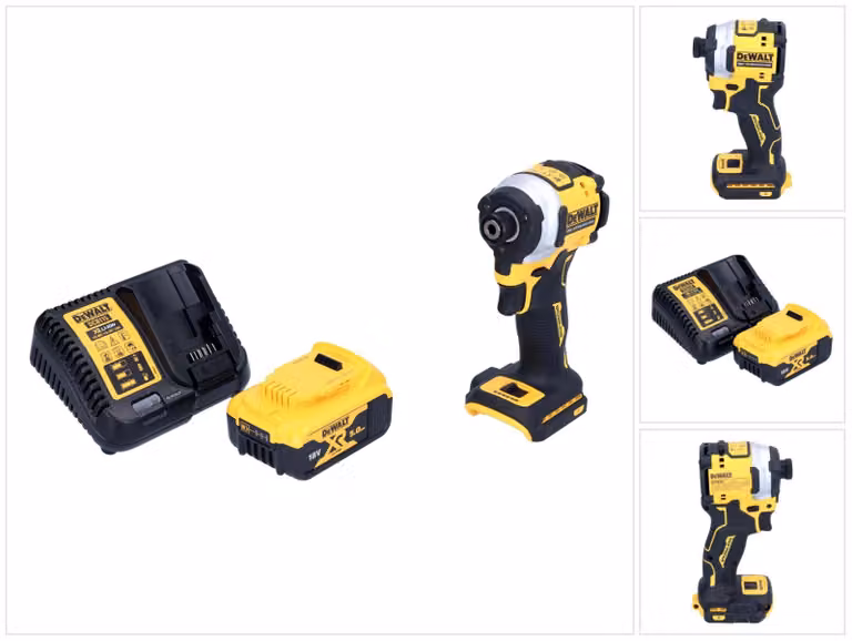 Avvitatore a impulsi a batteria DeWalt DCF 850 P1 18 V 205 Nm 1/4" brushless + 1x batteria ricaricabile 5,0 Ah + caricatore