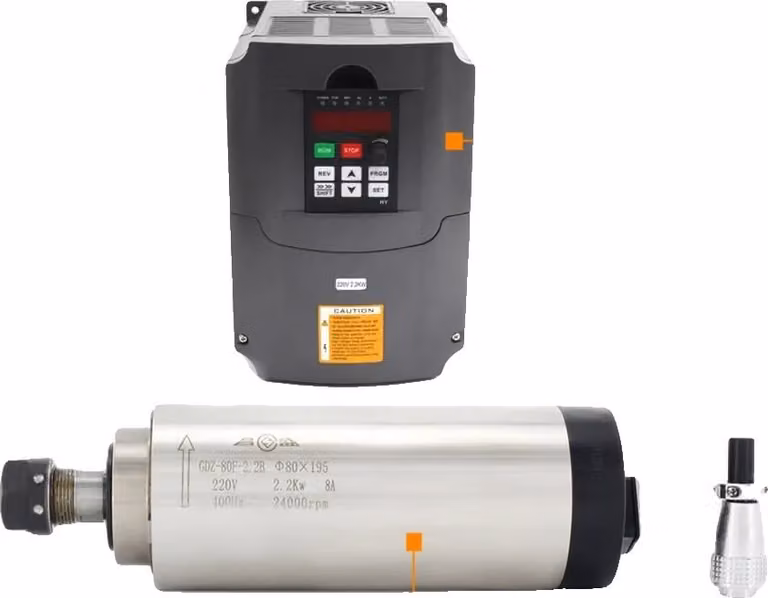 potenza 2,2 kW, velocità 24000 giri/min, con VFD