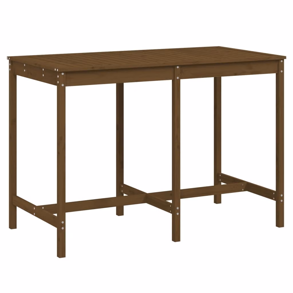 Tavolo da Giardino Ambra 159,5x82,5x110cm Legno Massello Pino