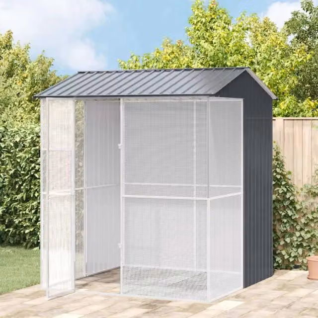 Gabbia per uccelli Antracite 215 x 210 x 247 cm Acciaio zincato 3325174