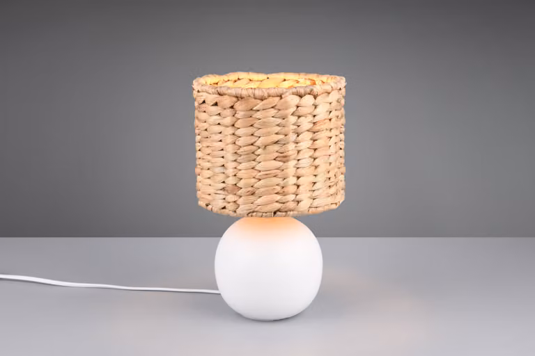 Lampada da tavolo in Vetroceramica VINA bianco-marrone 1xE27x40W Vetroceramica / gesso dimensioni: 29x18x18 cm IP20 Trio