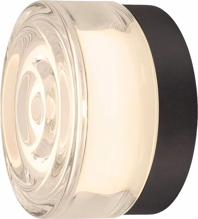 SLV CYFT WAVE, plafoniera da parete e soffitto, 2700/3000/4000K, 6,5W, FASE, nero 1008024