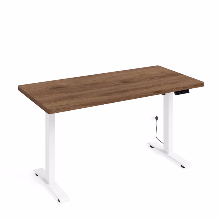 Scrivania regolabile in altezza Elettrica BIMOTION 1S 140x70x3,2 cm BIANCO/NUOVO