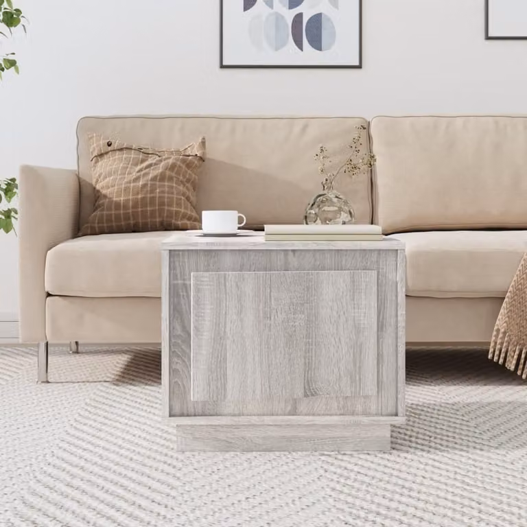 Maison Exclusive - Tavolino grigio Sonoma 51x50x44 cm Materiale ligneo