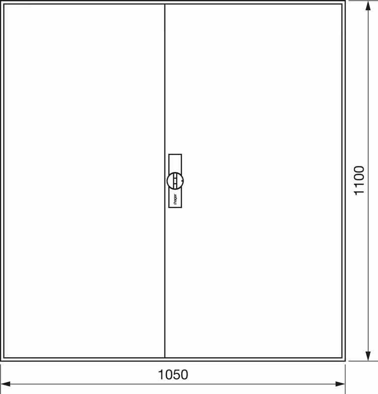 Armadio per contatori Hager, universZ 1100x1050x205, IP44 ZB34S