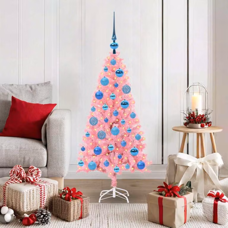 Maison Exclusive - Albero di Natale rosa, 120 cm, in PVC