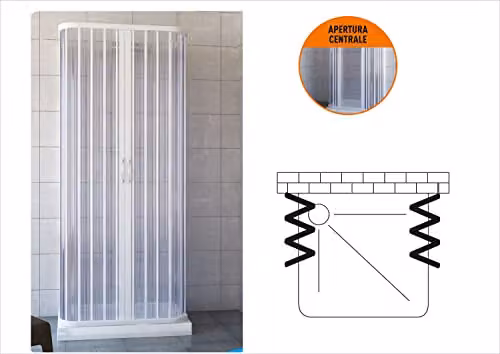 lombardiangelo Box Doccia BRIXO PVC Orca 80X80X80