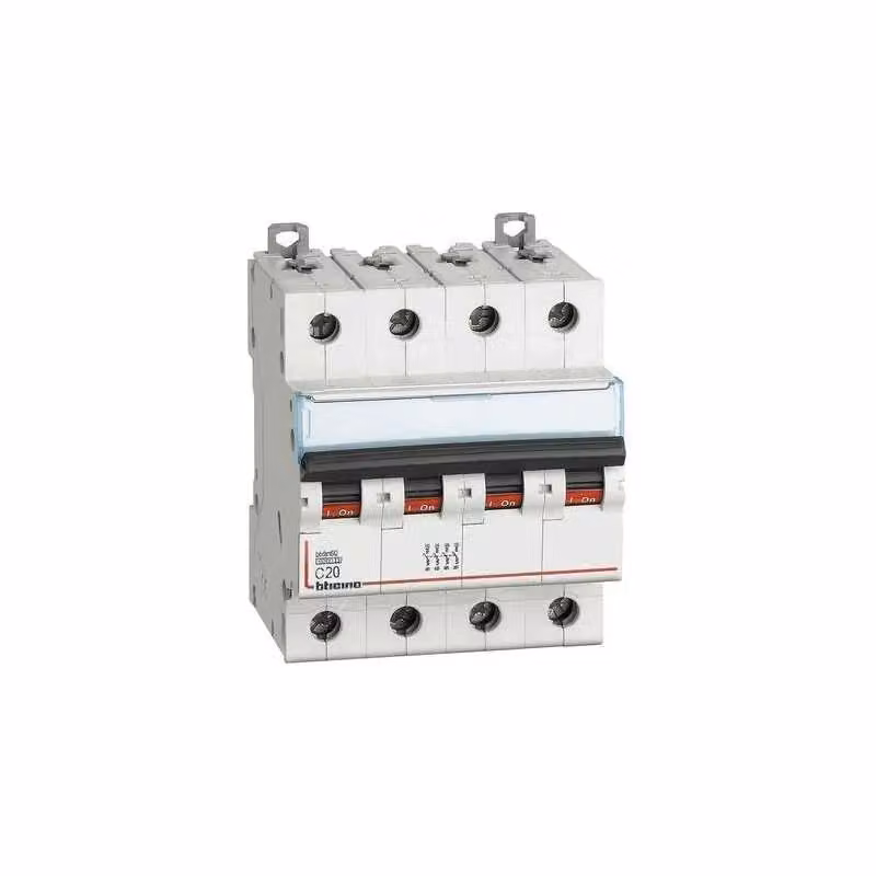 Interruttore Magnetotermico BTICINO Btdin60 Fn84C20 4P Curva C Bianco – 2