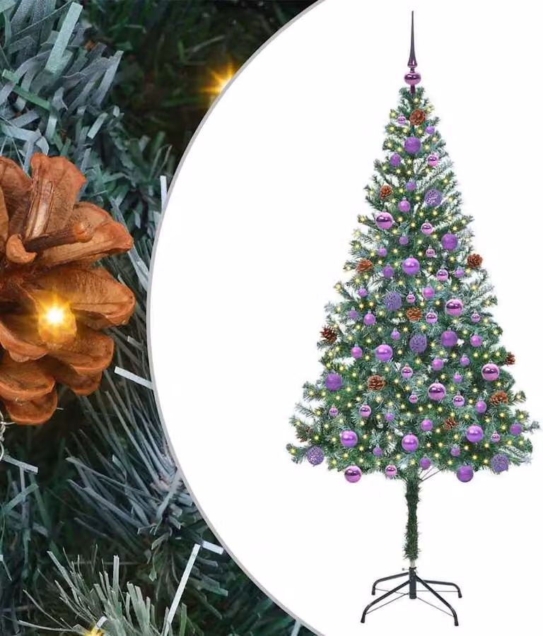 Albero di Natale artificiale Verde 180 cm PVC e Acciaio