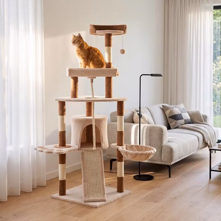 Tiragraffi in sisal – Marrone e crema
