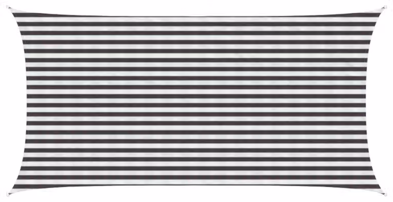 Telo Ombra Antracite e Bianco 2,5 x 5 m HDPE