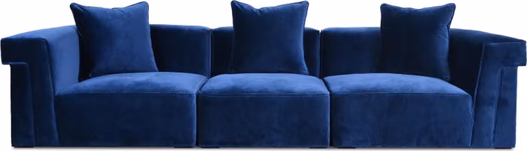 XXL Big Lounge Sofa 4 Sitzer Couch Würfel System Polster Sitz Garnitur Textil