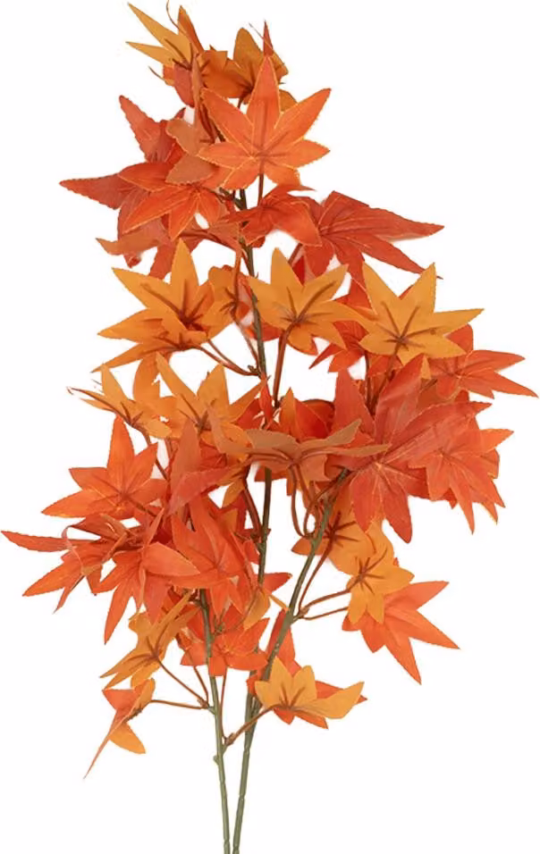 Clayre & Eef Ramo di decorazione 90 cm arancione in plastica
