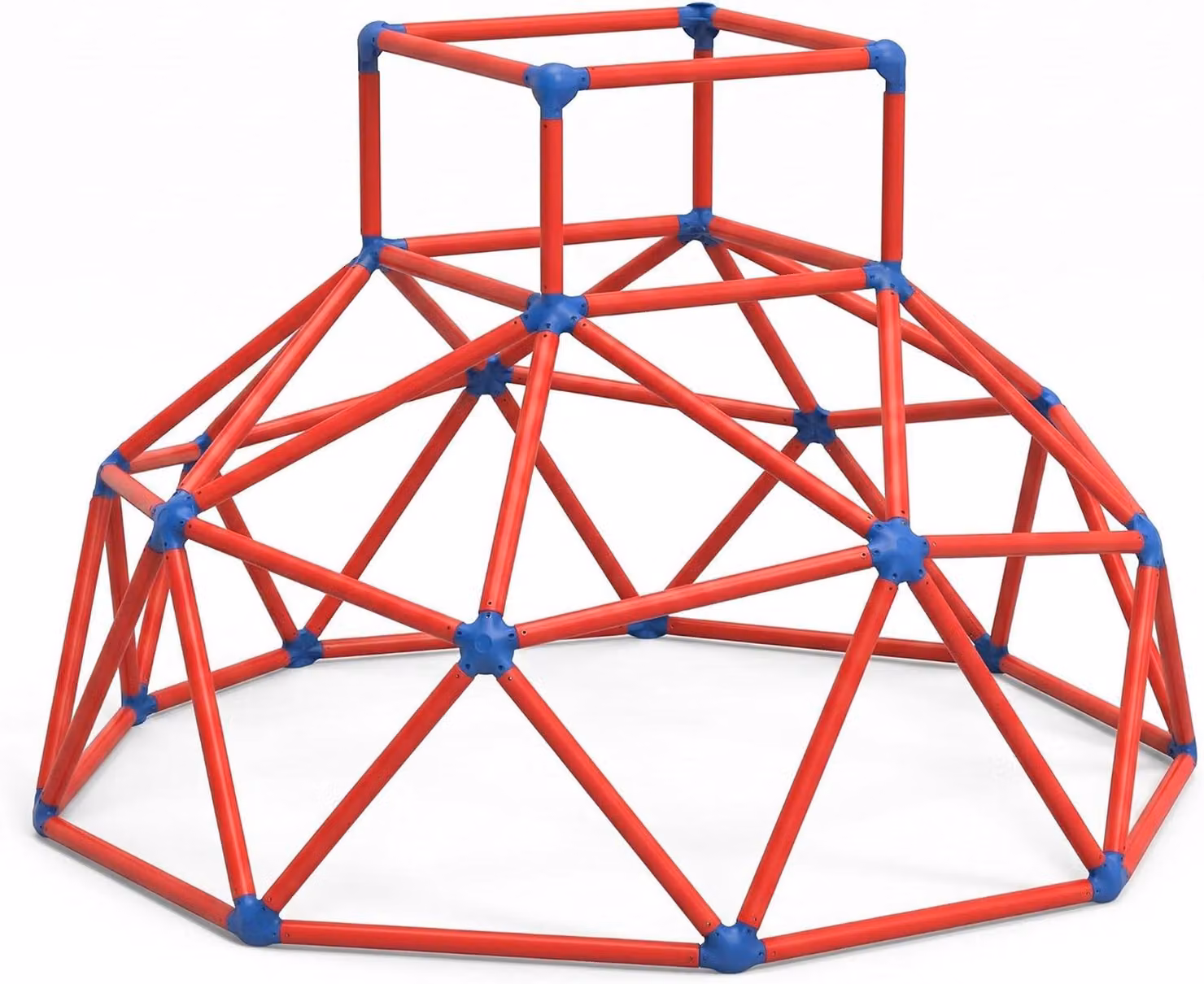 Telaio da arrampicata Monkey bar Torre da gioco caricabile fino a 70 kg, colore:Monkey bar rosso