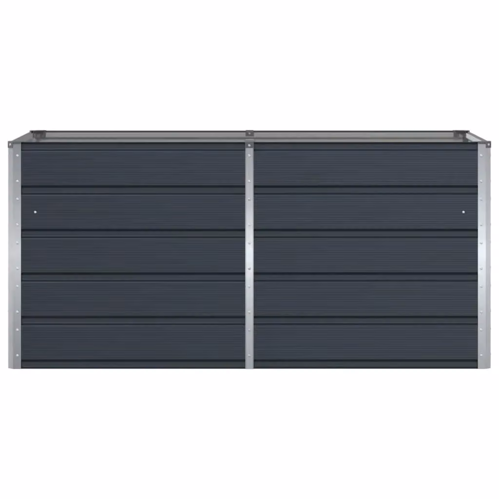 Fioriera moderna dal design industriale in acciaio antracite per uso interno ed esterno L: 160 cm, P: 80 cm, H: 75 cm – 2