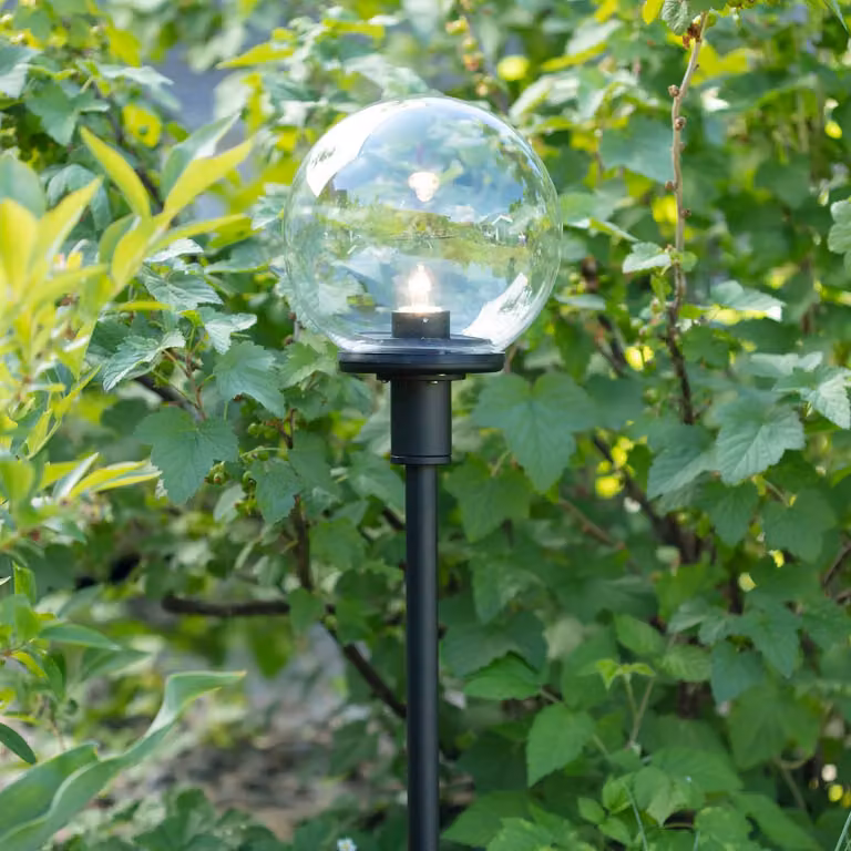Markslöjd Lampione a LED da giardino 24 Sfera con paralume sferico Sphere, dimmerabile, Nero, Alluminio, Moderno