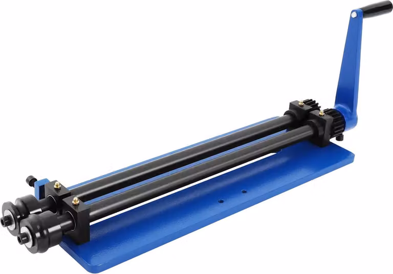 Macchina per bordatura e aggraffatura della lamiera - Bead Roller - sbraccio 460 mm - fino a 1,2 mm - 3 set di rulli 4/6/7,5 mm - acciaio