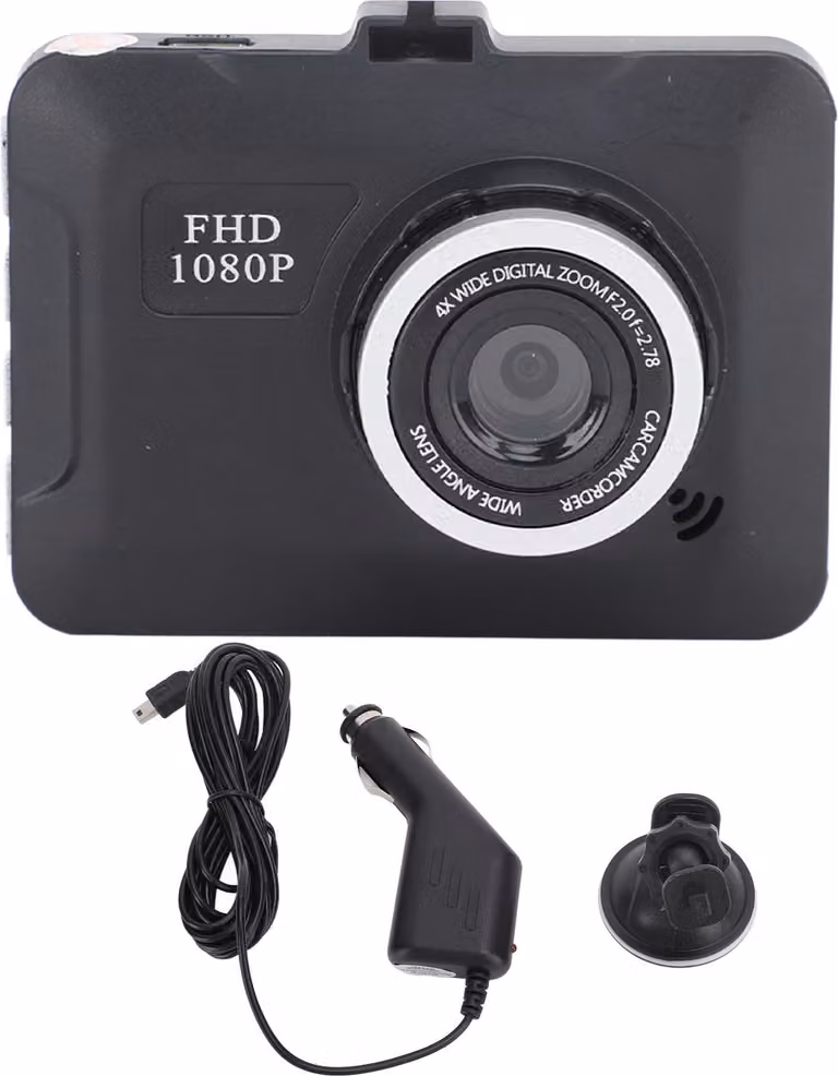 Dash Cam 2,2 pollici HD 1080p Schermo IPS Visione notturna Rilevamento di gravità 32 -GB - Registratore di guida per auto per viaggiare all'aperto