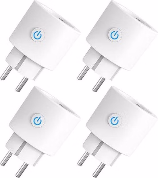 Prese intelligenti con contatore di energia - 4 pezzi - Prese intelligenti - Contatore di energia - Prese di corrente